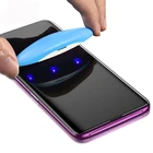 Liquid Film No bubble 3D UV Full Glue Tempered Glass Clear Screen Protector for samsung note 10