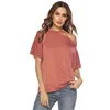 2019 Latest Design Fashion Summer Clothing Women Hanging Neck Loose Fit Casual T Shirt