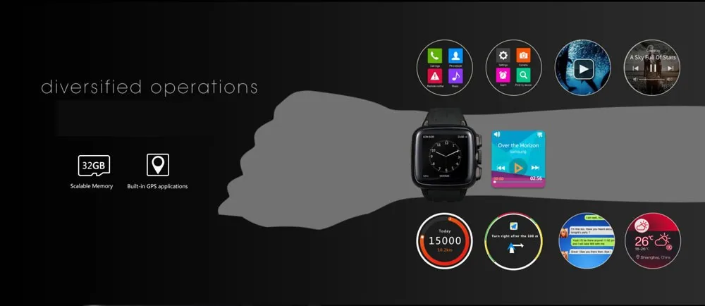 LF13 UC08 3G Android Smart Watch Phone with 3.0MP Camera IP67 Waterproof Support SIM Card Smartwatch Heart Rate Monitor