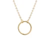 A1368 Popular Lady Jewelry 18K Gold small loop necklace