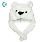 Fake faux fur, soft plush, fleece, newest design fashion fuzzy animal hats, hotsale, long and short