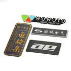 custom waterproof printing 3D aluminium stamping stickers logo tags for appliance decorations