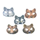 Halloween Masquerade EVA Animal Mask Half Face Mask Fancy Dress Tiger wolf Fox Mask Party Supplies
