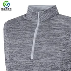 Vest Jacket Colored Cotton Golf Mens Heather Water Repellent 1/4 Zip Fleece Vest Golf Sleeveless Jacket Vest