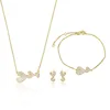 63166 xuping bijouterie, fashion 14k gold korea style jewelry sets