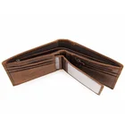 Custom vintage leather wallet genuine cowhide wallet men leather wholesale rfid blocking minimalist wallet