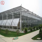 China grow cabinet use glass greenhouse hydroponic system for vegetables