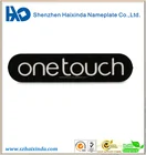 Professional manufacture custom glossy Aluminum earphone logo headphone metal label sticker