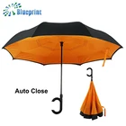 New style manual open reverse inverted cell phone umbrella