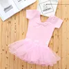 2018 Factory Wholesale Hot Sale Kids Girls Ballet Dancewear Leotard Skirt Cheap Ballet Suit