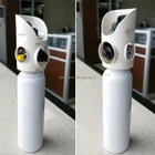 2L aluminum medical oxygen cylinder with intergrated valves