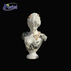 Popular design hand carved marble head scuclpture mixed color elegant stone lady bust statue for sale