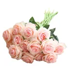 2019 new cheap artificial flowers colorful silk real touch rose for wedding decoration