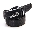 High Quality Buckle Supplier Customizable Crocodile Leather Belt