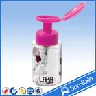 Double soap dispenser plastic nail polish pp feeding empty bottle