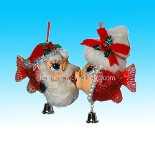 funny christmas gift ceramic christmas hanging decoration