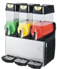 Commercial fast freezer three tank slush machine 3x12 for cold drinks and slush