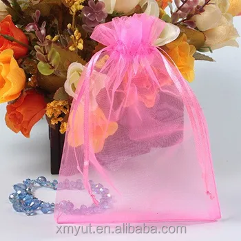 Cheap Personalized Organza Gift Bags/pouch With Logo Ribbon - Buy Organza Bag,Organza Pouch,Gift ...