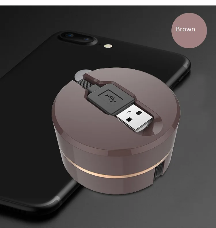 2019 USB cable 3 in 1 retractable cable for Micro+8pin+Type c Charging Cable For Smart Phone - ANKUX.COM
