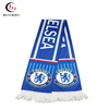 wholesale custom heat transfer printing country flag scarf Knitted Football Fan Scarf with tassel