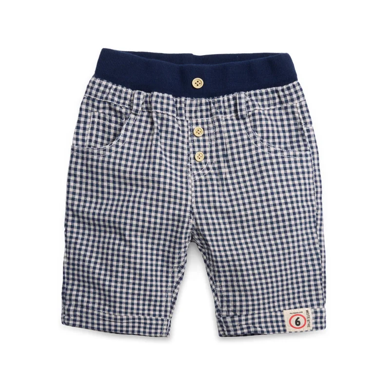 Child fashion shorts baby casual knee-length pants 2015 children's clothing plaid trousers male child shorts