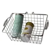 8.5 L chrome plated shopping basket metal wire storage basket with handle can be custom
