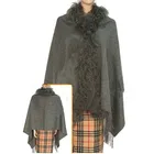 2019 New Style Winter Wear Fashion Luxury Fine Wool Shawls New Capes And Ponchos Women's Warm Wool Cloak Shawls For Lady