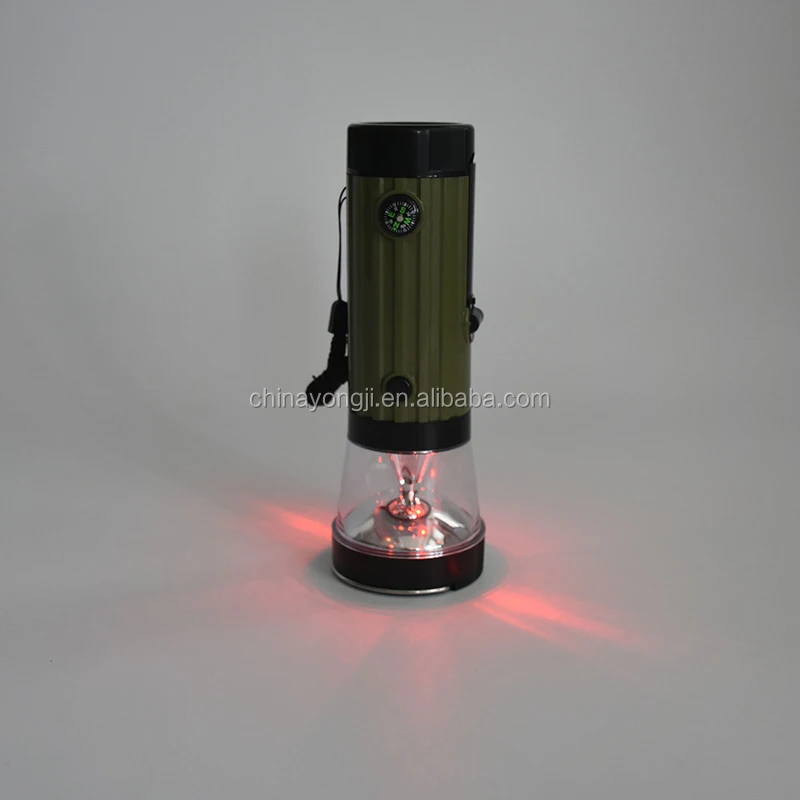 CE ROHS Dynamo Torch Flash Light,Compass,Charger For Mobile