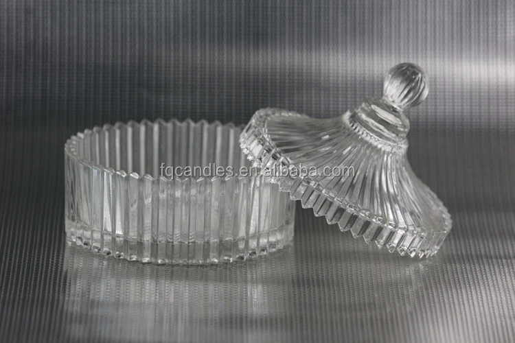 Scented Soy Candles in Crystal Container with Lid