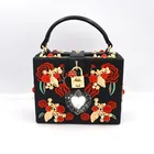 High quality crystal stone acrylic clutch evening bag