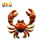 Cheap souvenir home decorative animal crab shaped custom plastic fridge magnet