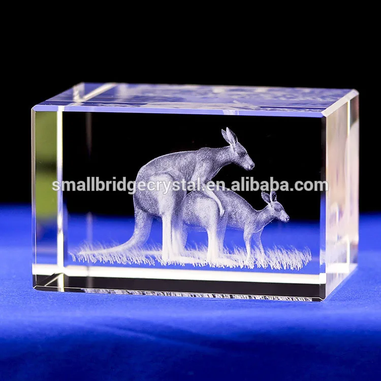 3d crystal laser engraving gifts/Glass decoration gifts