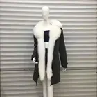 2018 new design winter wholesale fox fur fur hood down oversized fur trim parka coats