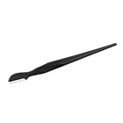 Private Label Safety Round Black Eyebrow Trimmer Razor With Plastic Cover