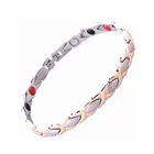 Rose Gold Female Bracelet Fashion Energy Bangle Bracelets Magnet Health Jewelry Gift with Box