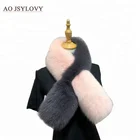 Dyed Wholesale Factory Price Fur Collar Knitted Fox Scarf