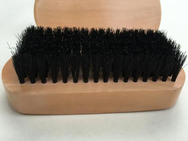 Black Wild Boar Bristle brush with wooden handle for Men shaving brush wooden carving can be logo