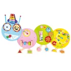 Game Games For Kids Educational Games Wall Game "Caterpillar" Educational Games Colorful Wooden Toy For Preschool Kids