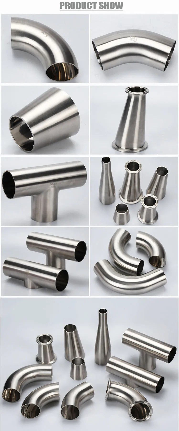 Rf Din Sms A Sanitary Stainless Steel L Welded Way Cross Pipe