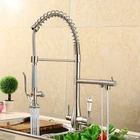 3 Way Water Filter Tap Kitchen Sink Faucet with Spring Hose
