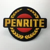 OEM factory custom 3d logo name rubber pvc patches with sewn on backing