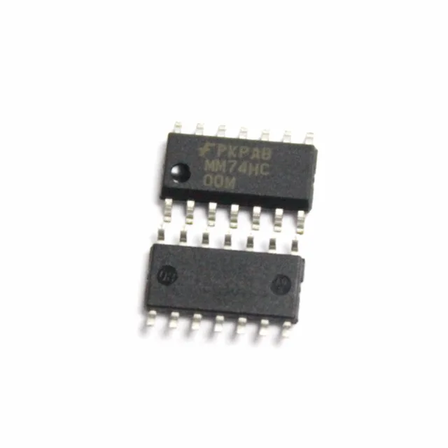 stock ic gate nand 4ch 2-inp 14-soic mm74hc00m