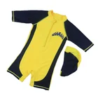 Baby Toddler Boys Girls One Piece Swimsuit Kids UV Sun Protective Bathing Suit Short Sleeve Swimwear Surfing Suit