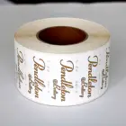 Custom private label qr code pvc package sticker printing for water bottle