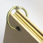 100pcs/box Bronze Stationery Metal Ring Clips For Clothes Bags Curtain
