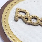 Promotional Best Soft Real Leather Round Label For Hats