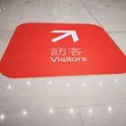 Custom Printing Decorative Vinyl Floor Stickers Self-adhesive PVC Floor Arrow Sign Sticker