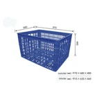 Promotional competitive price material multi-purpose plastic turnover basket