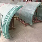 Supply mini Radius 500mm laminated tempered curved glass panels