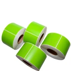 Free Sample Self Adhesive Paper Labels Roll Semiglossy Custom Color Printing Thermal Transfer Label